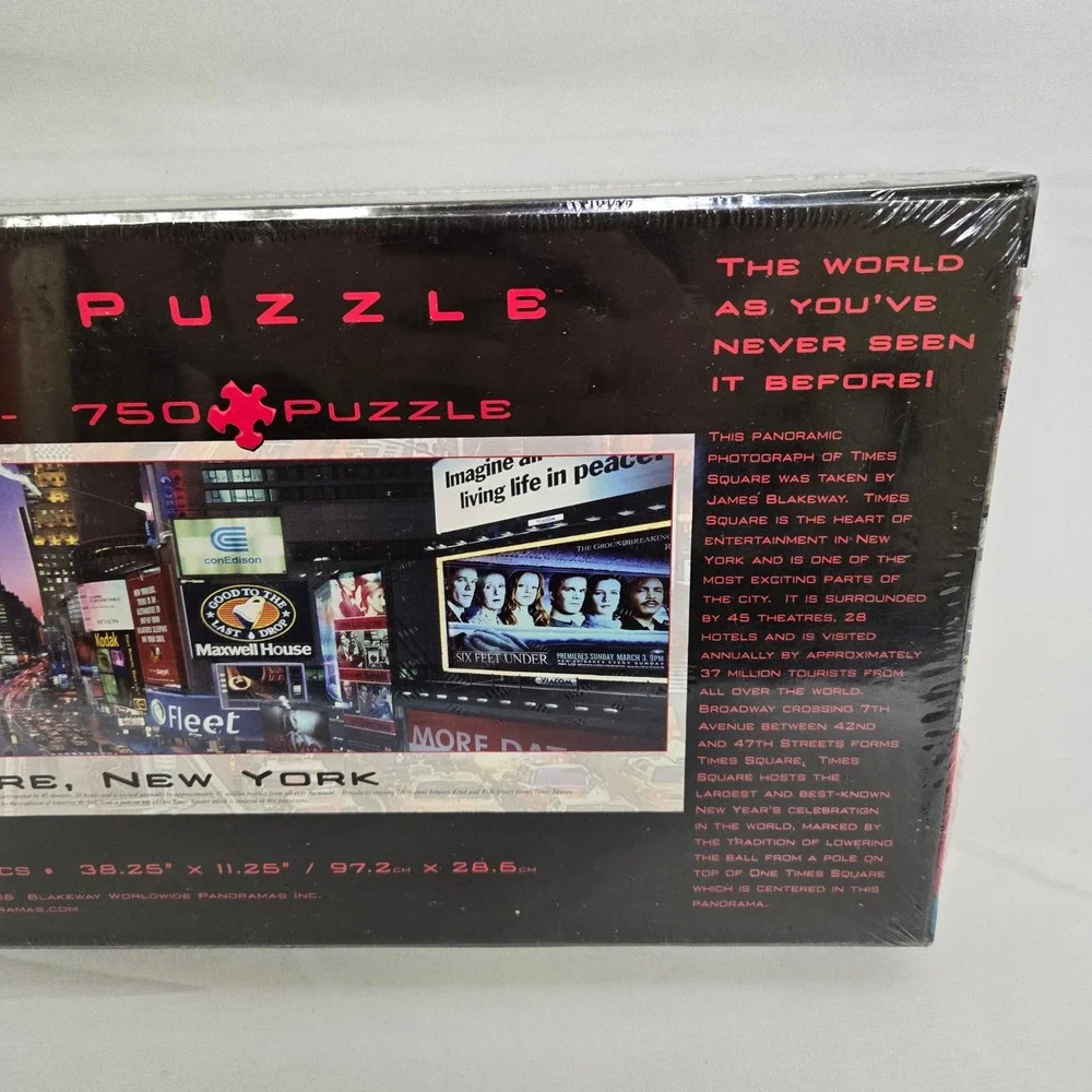 Panoramic Puzzle, Times Square New‎ York, 765 Pieces, 38.25